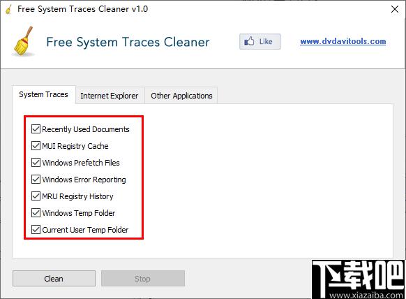 Free System Traces Cleaner下载,数据清理,隐私保护