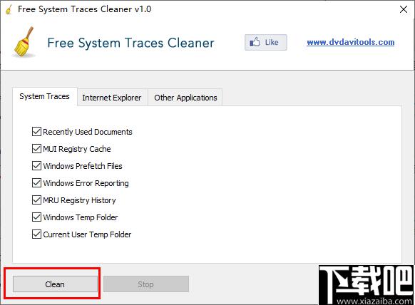Free System Traces Cleaner下载,数据清理,隐私保护