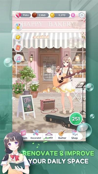 吉他女孩比赛3手游(guitargirlmatch3)下载,吉他女孩比赛3,三消游戏